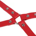 953706 Handschellen mit Bondage-Gürtel Rot eine Grösse von Subblime Fetish