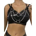 953713 Punk Bondage Gürtel Metallschnalle Schwarz eine Grösse von Subblime Fetish