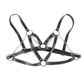 953713 Punk Bondage Gürtel Metallschnalle Schwarz eine Grösse von Subblime Fetish