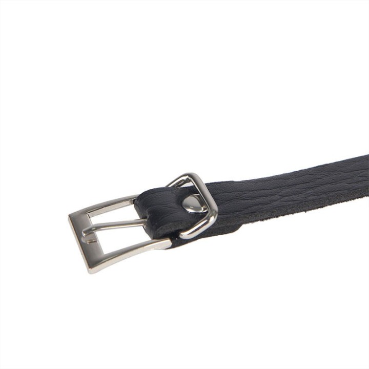 953713 Punk Bondage Gürtel Metallschnalle Schwarz eine Grösse von Subblime Fetish | Fesselliebe.de