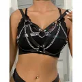 953713 Punk Bondage Gürtel Metallschnalle Schwarz eine Grösse von Subblime Fetish