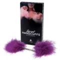 Lila Marabou-Handschellen von Secretplay 100% Fetish