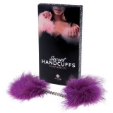 Lila Marabou-Handschellen von Secretplay 100% Fetish | Fesselliebe.de