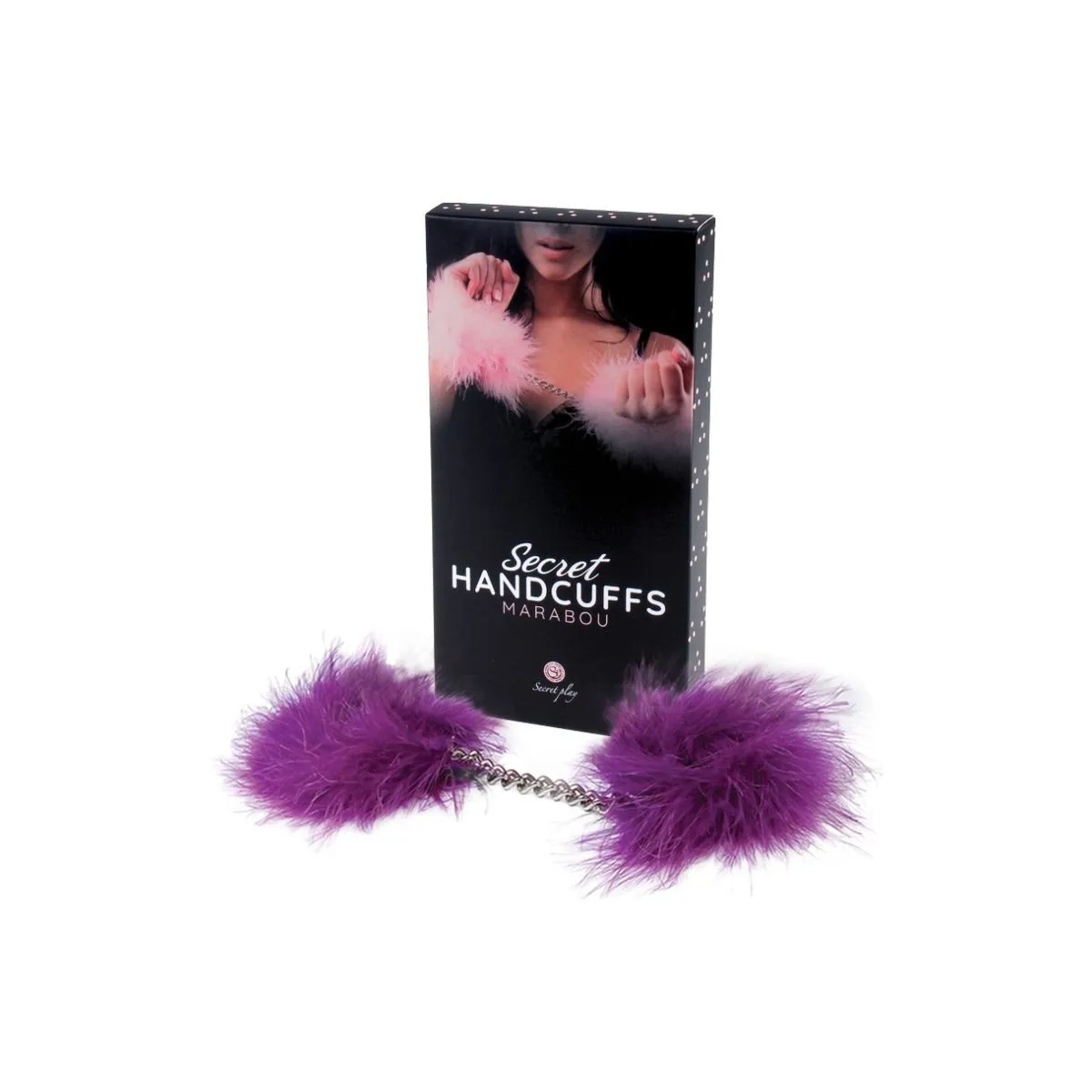 Lila Marabou-Handschellen von Secretplay 100% Fetish | Fesselliebe.de