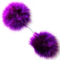 Lila Marabou-Handschellen von Secretplay 100% Fetish
