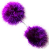 Lila Marabou-Handschellen von Secretplay 100% Fetish | Fesselliebe.de