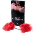 Rote Marabou-Handschellen von Secretplay 100% Fetish