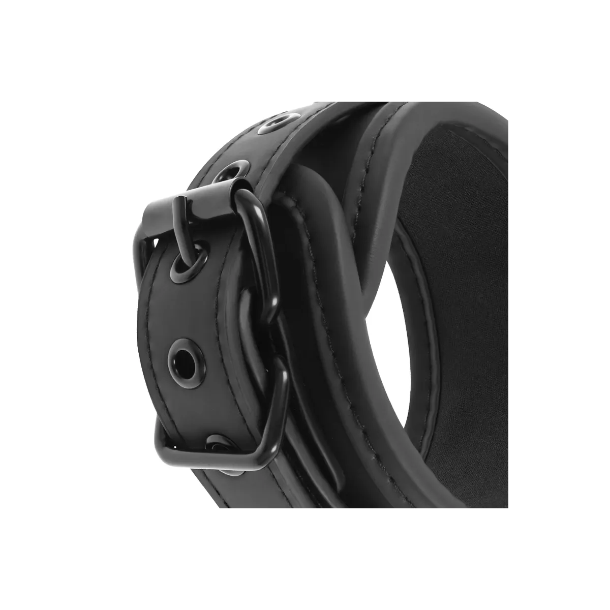 Knöchelstze aus Veganem Leder mit Noprene-Futter von Fetish Submissive Bondage | Fesselliebe.de