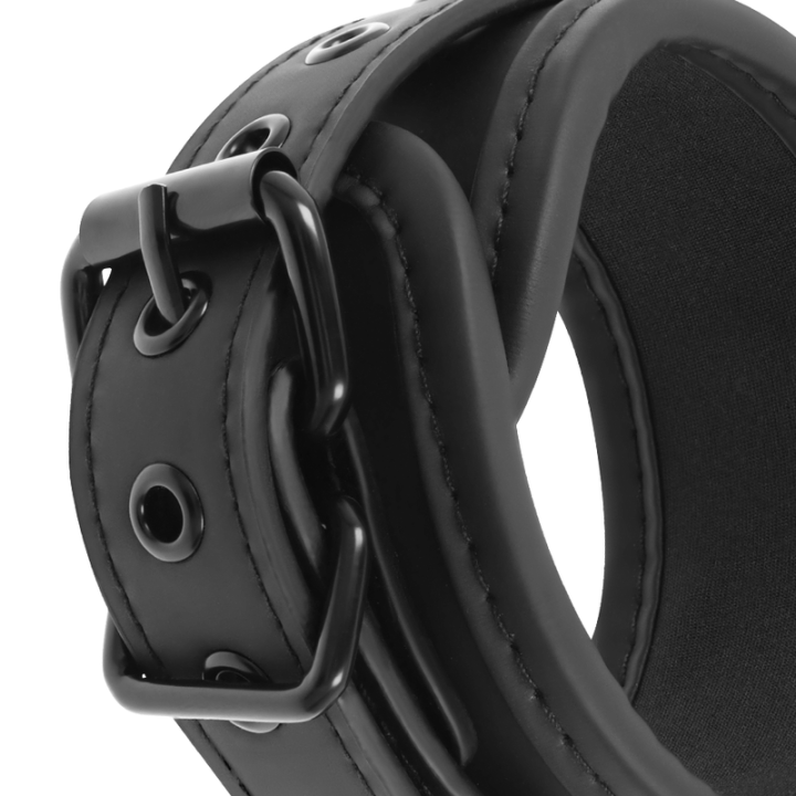 Knöchelstze aus Veganem Leder mit Noprene-Futter von Fetish Submissive Bondage | Fesselliebe.de