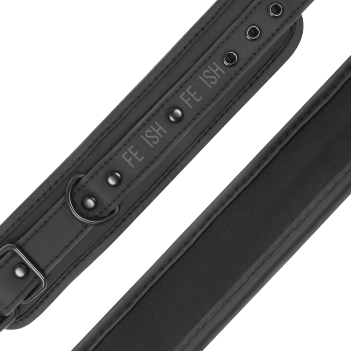 Knöchelstze aus Veganem Leder mit Noprene-Futter von Fetish Submissive Bondage | Fesselliebe.de