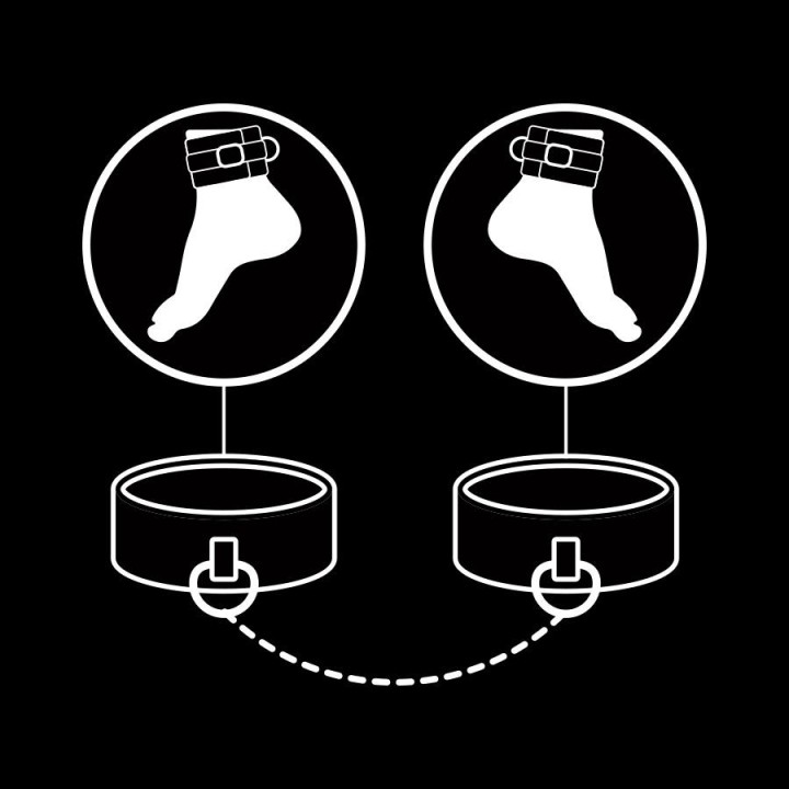 Knöchelstze aus Veganem Leder mit Noprene-Futter von Fetish Submissive Bondage | Fesselliebe.de