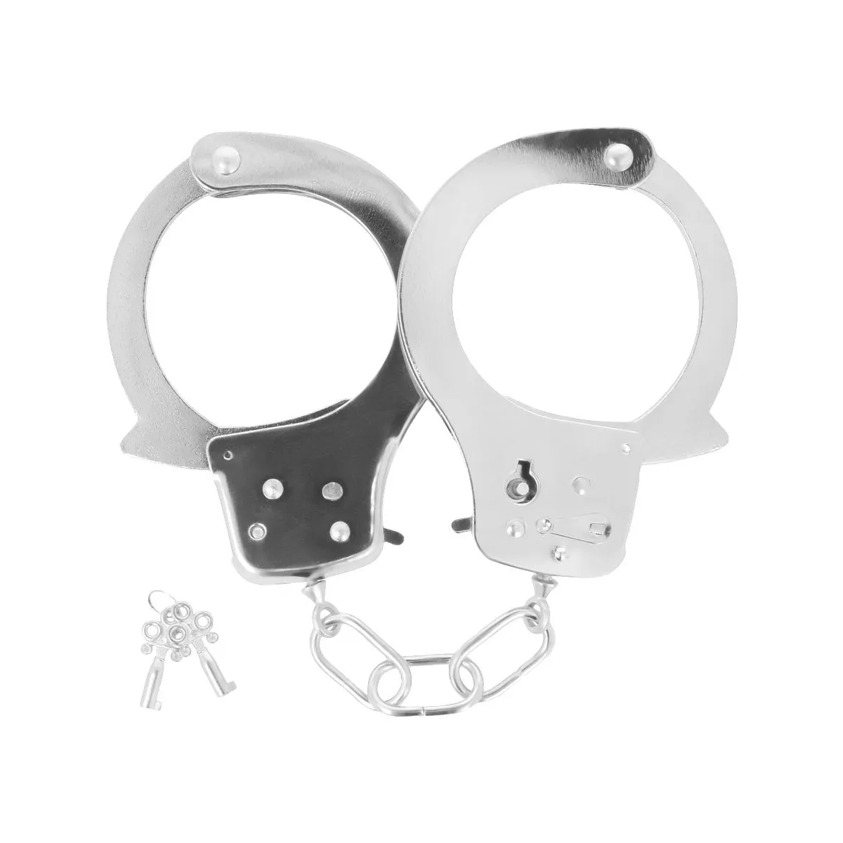 Handschellen aus Metall mit Schlüssel von Darkness Bondage | Fesselliebe.de