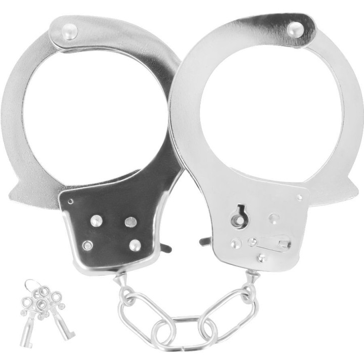 Handschellen aus Metall mit Schlüssel von Darkness Bondage | Fesselliebe.de