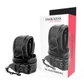 Verstellbare Handschellen aus Schwarzem Leder von Darkness Bondage
