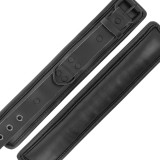 Verstellbare Handschellen aus Schwarzem Leder von Darkness Bondage | Fesselliebe.de
