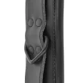 Verstellbare Knöchel-Handschellen aus Schwarzem Leder von Darkness Bondage