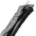 Schwarze, Verstellbare Lederhandschellen mit Vorhngeschloss von Darkness Bondage