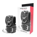 Schwarze Handschellen von Darkness Bondage