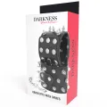 Skulls and Bones Schwarze Handschellen mit Spikes von Darkness Bondage