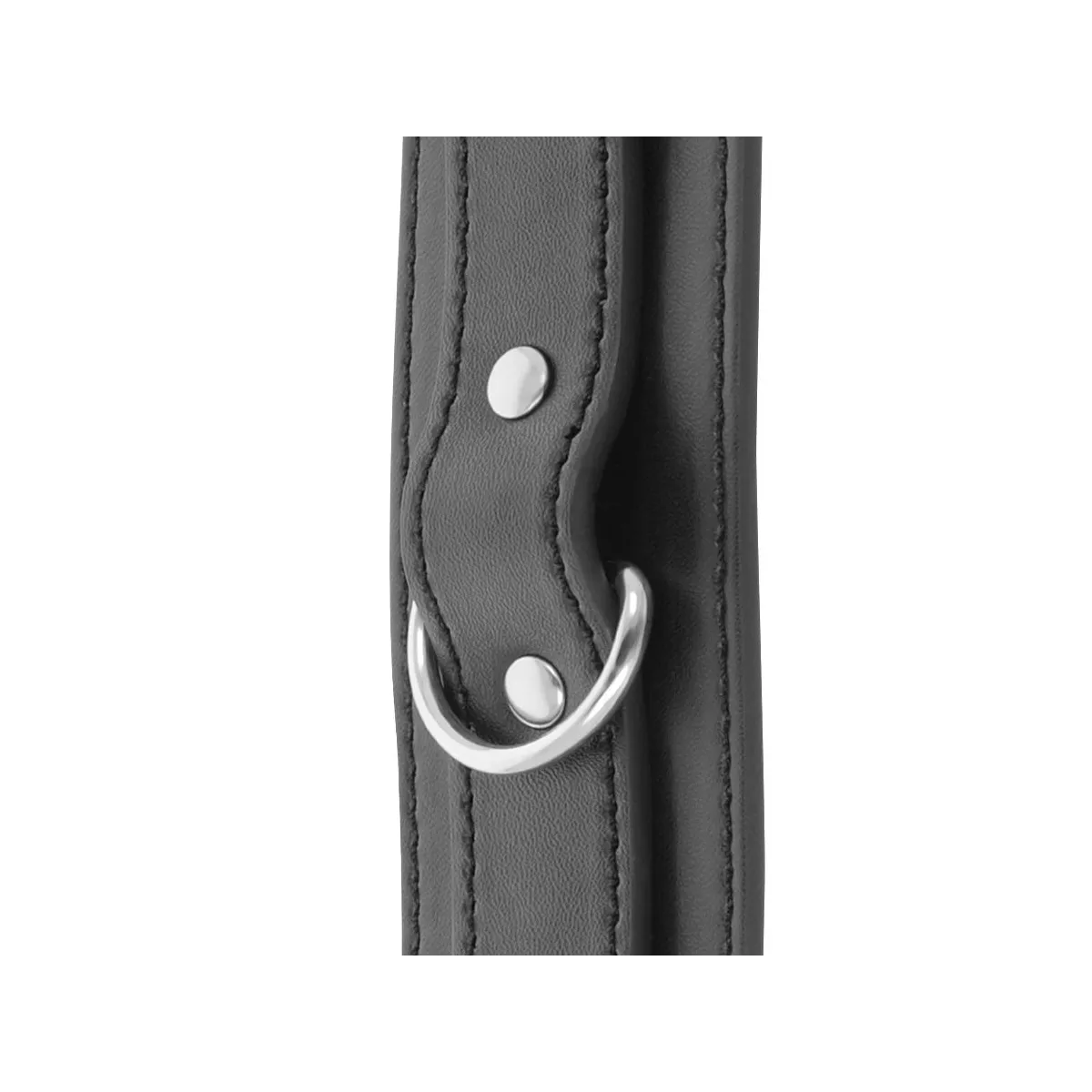 Schwarze Verstellbare Handschellen mit Doppeltem Verstärkungsband von Darkness Bondage | Fesselliebe.de