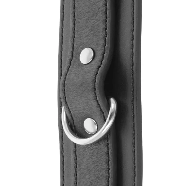 Schwarze Verstellbare Handschellen mit Doppeltem Verstärkungsband von Darkness Bondage | Fesselliebe.de