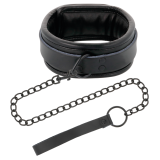 Handschellen und Kragen aus Schwarzem Leder von Darkness | Fesselliebe.de