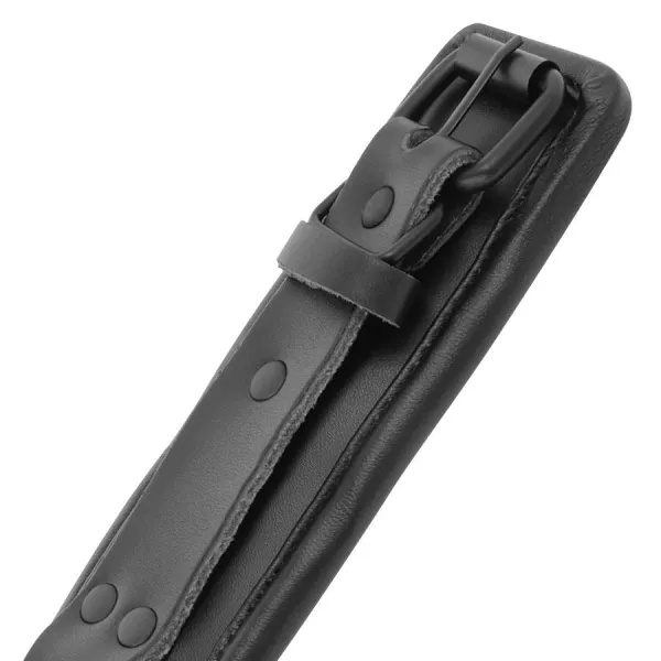 Handschellen und Kragen aus Schwarzem Leder von Darkness | Fesselliebe.de