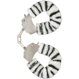 Furry Fun Manschetten Bondage Zebra von Toyjoy | Fesselliebe.de