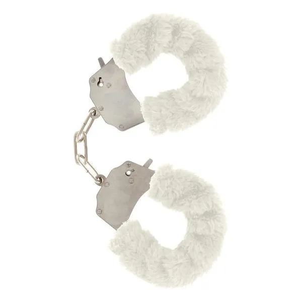 Furry Fun Cuffs Bondage Weiss von Toyjoy | Fesselliebe.de