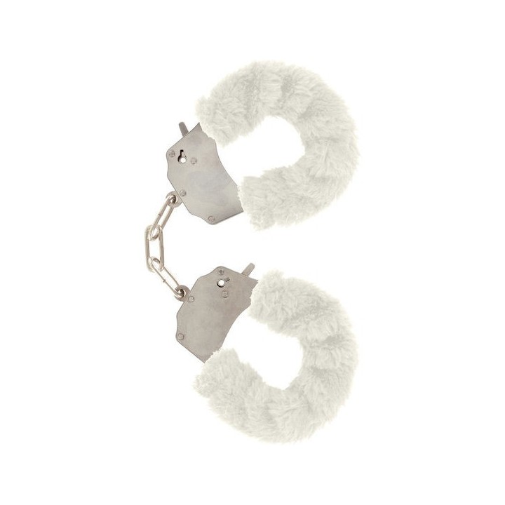 Furry Fun Cuffs Bondage Weiss von Toyjoy | Fesselliebe.de