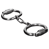 Handschellen mit Zahlenschloss von Metal Hard | Fesselliebe.de