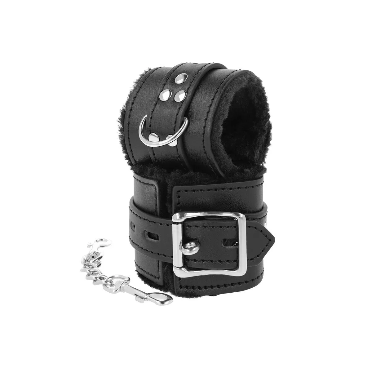 Schwarz Gefütterte Bdsm-Handschellen von Darkness Bondage | Fesselliebe.de