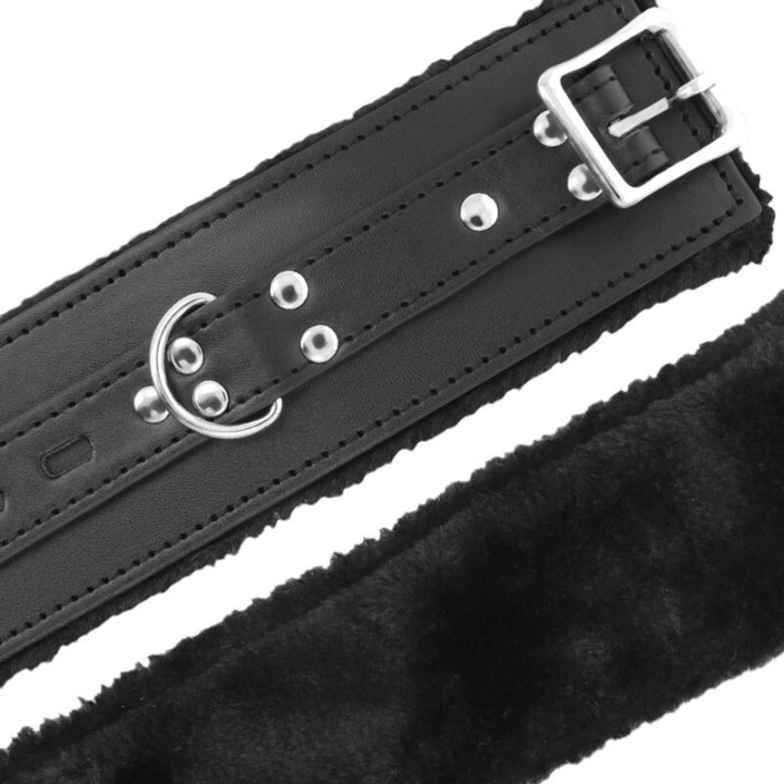 Schwarz Gefütterte Bdsm-Handschellen von Darkness Bondage | Fesselliebe.de