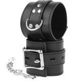 Handschellen aus Schwarzem Leder von Darkness Bondage | Fesselliebe.de