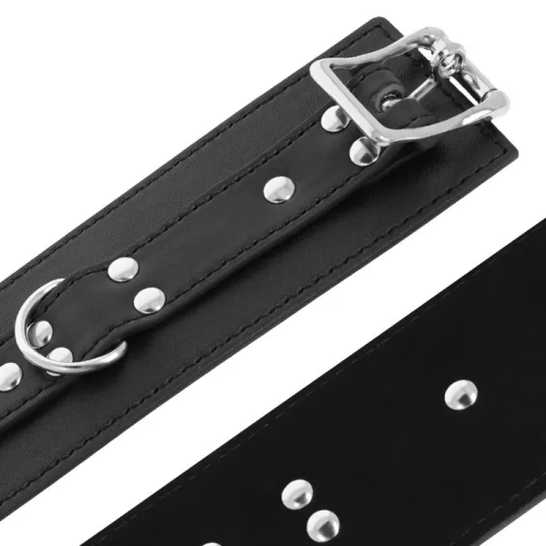Handschellen aus Schwarzem Leder von Darkness Bondage | Fesselliebe.de