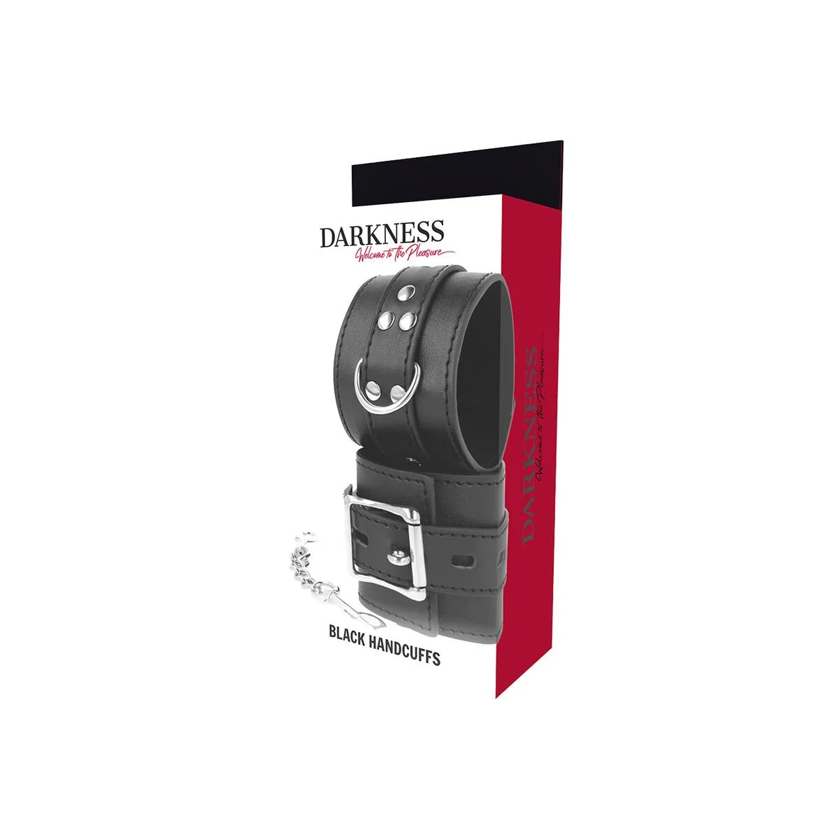 Handschellen aus Schwarzem Leder von Darkness Bondage | Fesselliebe.de