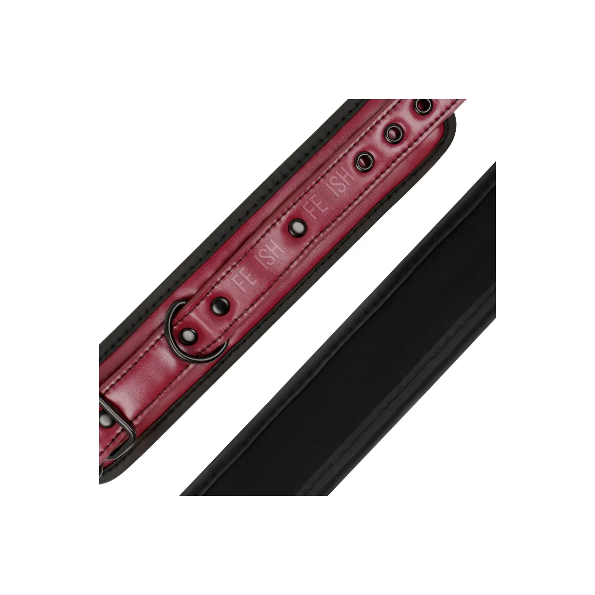 Handschellen aus Veganem Leder mit Neoprenfutter von Fetish Submissive Dark Room | Fesselliebe.de