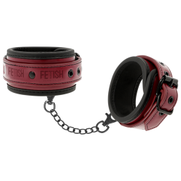 Knöchelhandschellen aus Veganem Leder mit Neoprenfutter von Fetish Submissive Dark Room | Fesselliebe.de