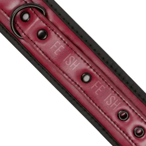 Knöchelhandschellen aus Veganem Leder mit Neoprenfutter von Fetish Submissive Dark Room