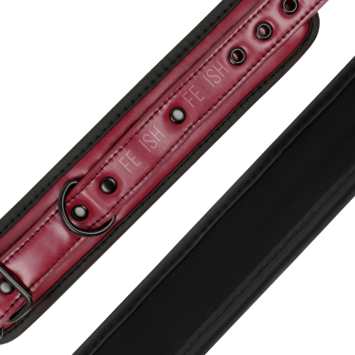 Knöchelhandschellen aus Veganem Leder mit Neoprenfutter von Fetish Submissive Dark Room | Fesselliebe.de