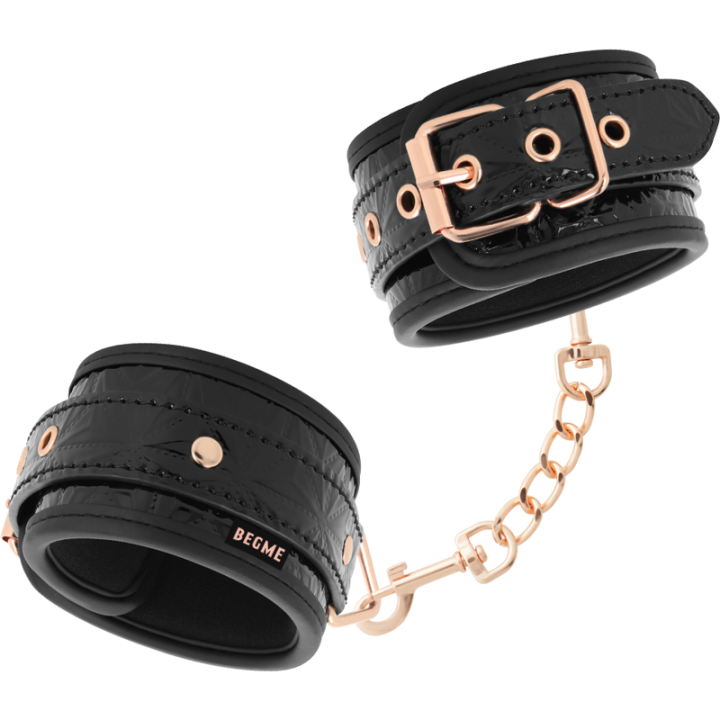 Premium Handschellen von Begme Black Edition | Fesselliebe.de