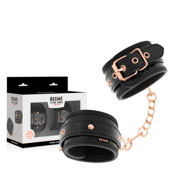 Premium Handschellen von Begme Black Edition | Fesselliebe.de