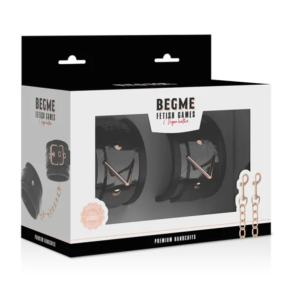 Premium Handschellen von Begme Black Edition | Fesselliebe.de
