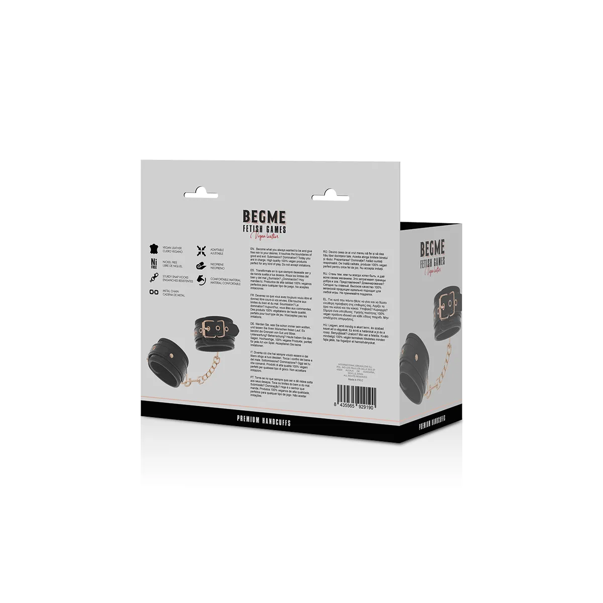 Premium Handschellen von Begme Black Edition | Fesselliebe.de