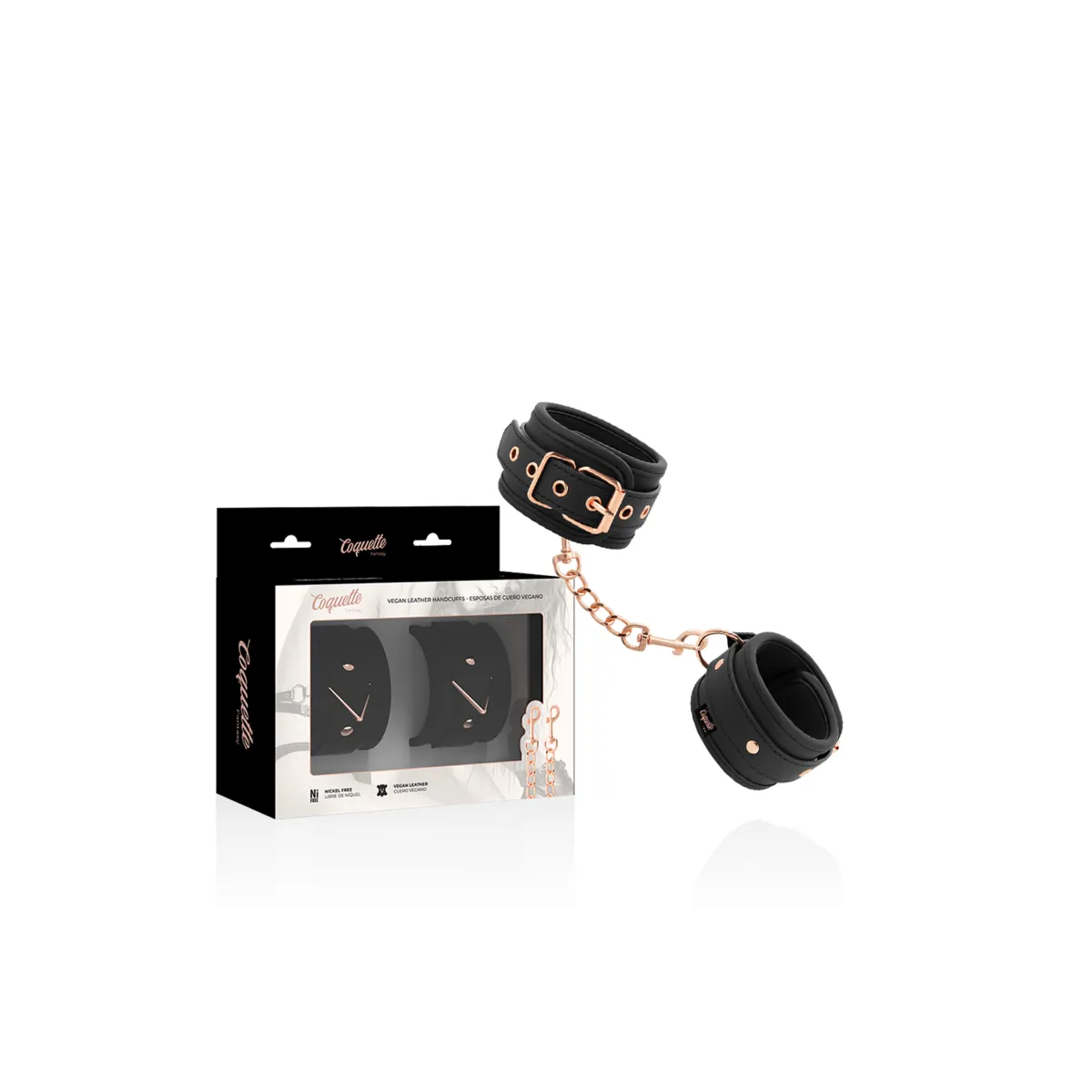 Fantasy-Handschellen aus Veganem Leder mit Noprene-Futter von Coquette Fantasy | Fesselliebe.de