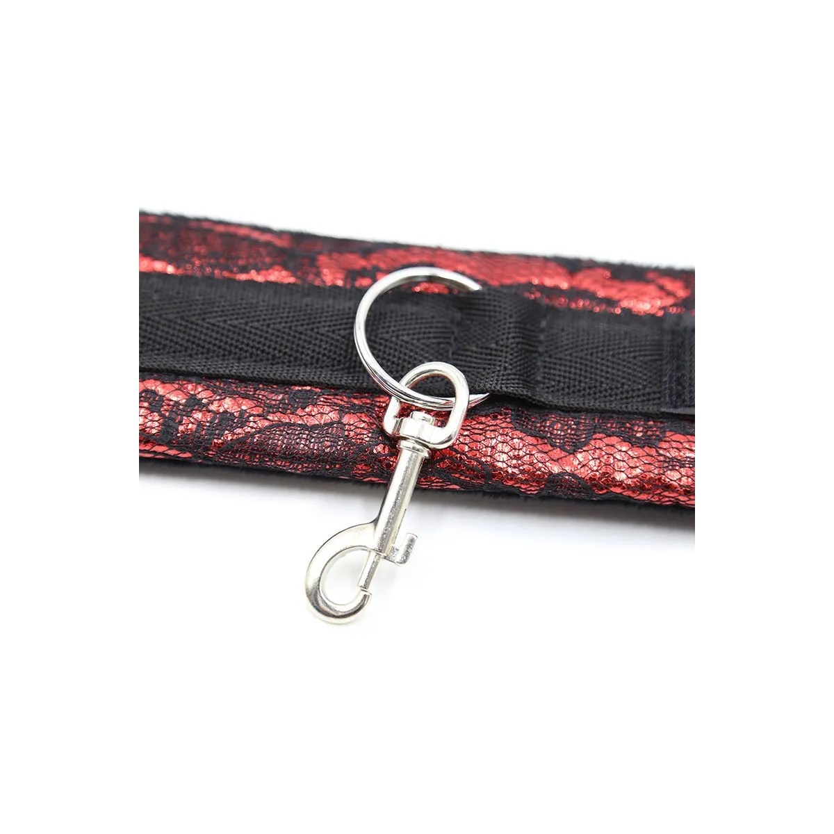 Handschellen aus Samt mit Nylonband von Ohmama Fetish | Fesselliebe.de