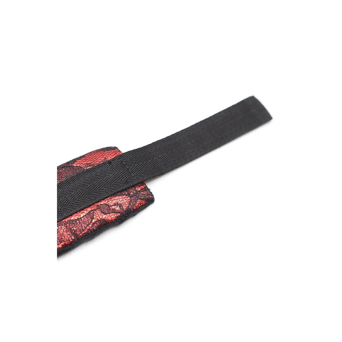 Handschellen aus Samt mit Nylonband von Ohmama Fetish | Fesselliebe.de