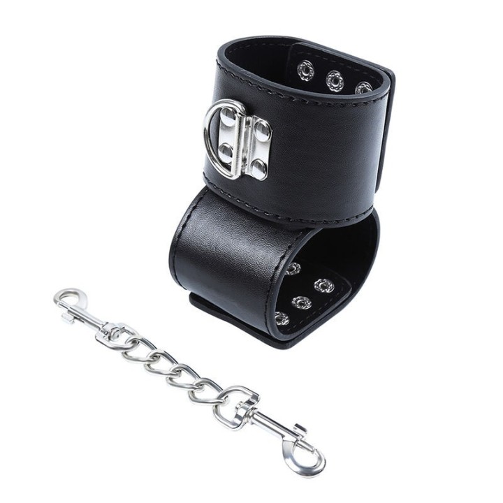 Handgelenkführen aus Metall mit Schnappbefestigung von Ohmama Fetish | Fesselliebe.de