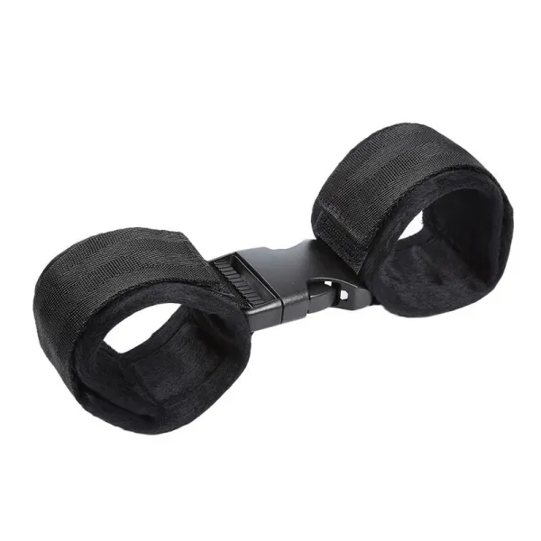Handgelenkfesseln aus Nylon mit Haken- und Schleifenverschluss von Ohmama Fetish | Fesselliebe.de