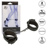 Nocturnal Fussmanschetten Leder Verstellbar Schwarz von Calexotics | Fesselliebe.de
